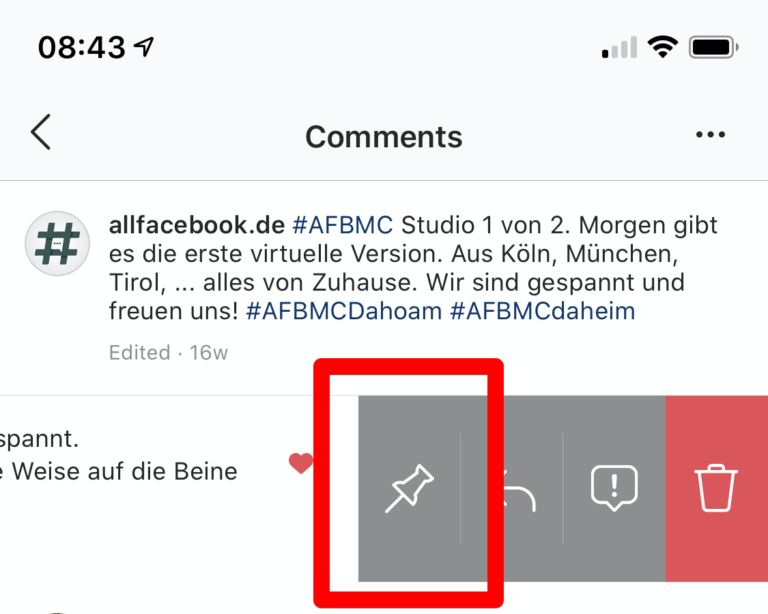 Instagram Kommentare Fixieren Festpinnen Als Neue Funktion Ab Sofort