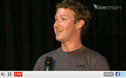 Marc Zuckerberg stellt Facebook Paces vor