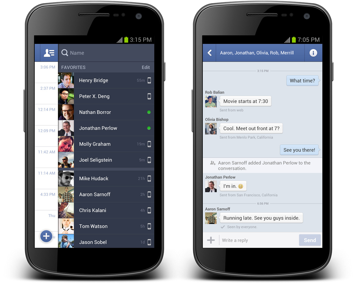 Android messenger. Messenger на андроид. Facebook Messenger Android. Мессенджер на Android Studio. Дизайн андроид мессенджера.