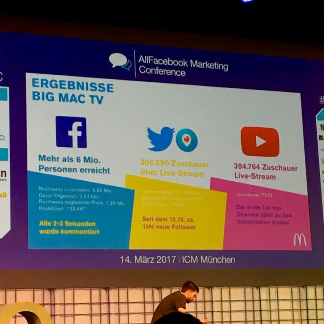 Allfacebook Marketing Conference 2017 in München #AFBMC #McDonalds