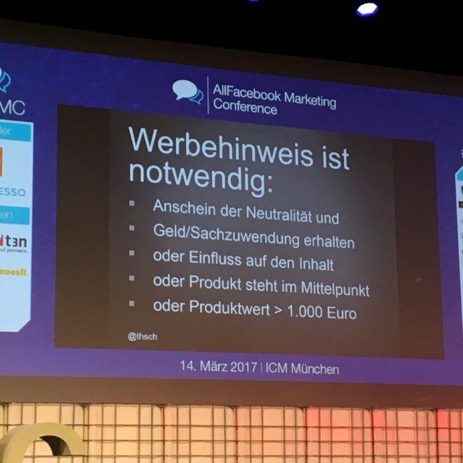Allfacebook Marketing Conference 2017 in München #AFBMC #ThomasSchwenke