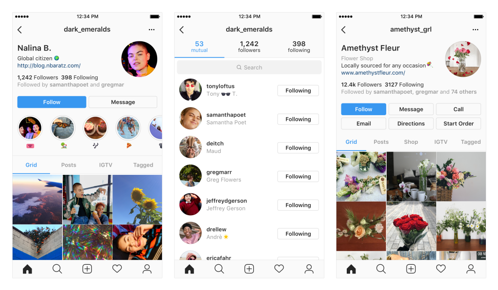 Im Uberblick Redesign Fur Instagram Unternehmensprofile Mit Tabs Neuen Call To Actions Uvm Allfacebook De