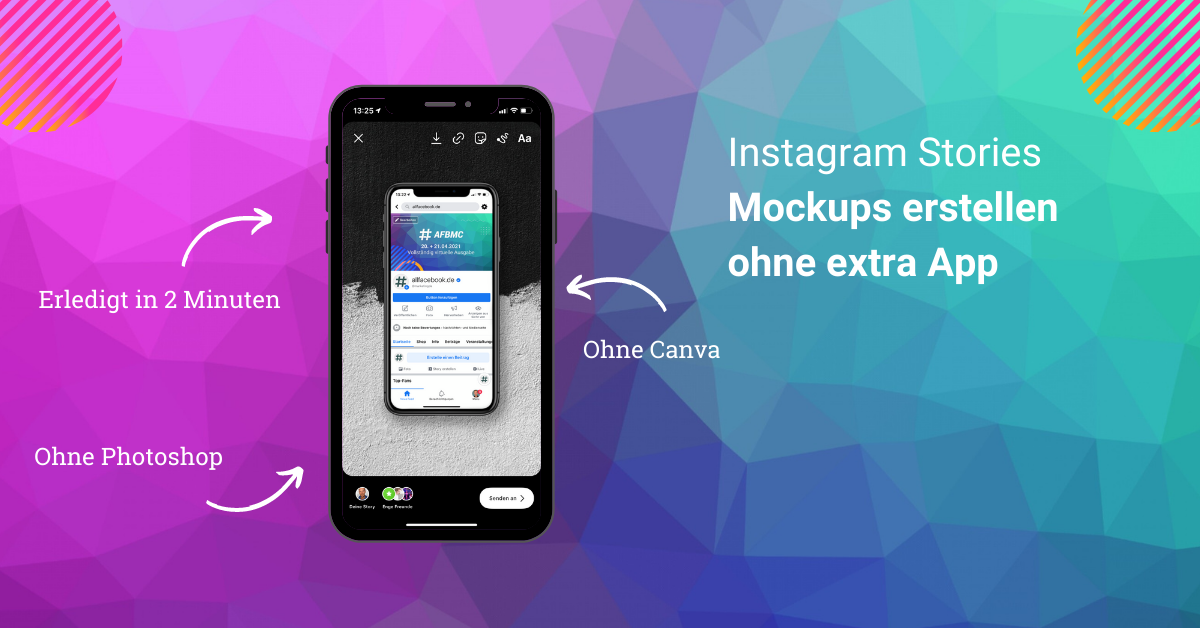 Download Mockups Fur Instagram Stories Und Reels In App Erstellen Allfacebook De